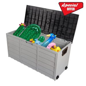Bonnlo 300L Garden Storage Box with Wheels