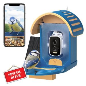 VINGUYS® Bird Feeder Camera Solar Powered