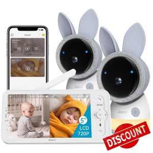 ARENTI 2K Wifi Baby Monitor with 2 Cameras