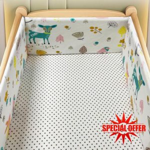 PTKG Breathable Crib Bumper Airwrap Cot Bumper Baby Cot Bumpers Safer Cot Liner Breathable Mesh Cot Liner Cot Bumpers for Cot Bed Cot Mesh Bumpers