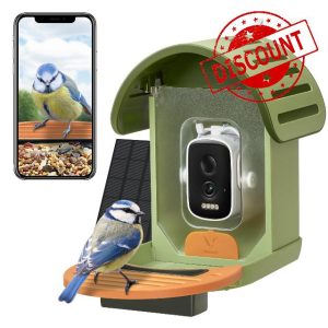 VINGUYS® Bird Feeder Camera Solar Powered