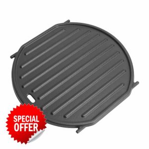 WELL GRILL Sear Grate Cast Iron Grill Plate for Weber Spirit II 210/310