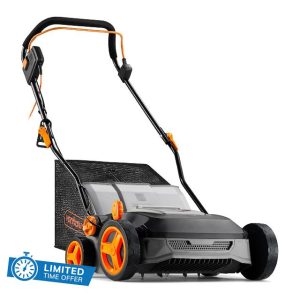 VonHaus Lawn Scarifier/Aerator/Rake Electric 1600W – for Dethatching/Raking Grass of Thatch