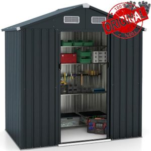 COSTWAY 6 x 4ft Metal Garden Shed
