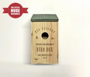 Personalised Bird Box - Personalised Birdhouse - Engraved Bird Box - Weatherproof Birdhouse Gift for Nature Lovers