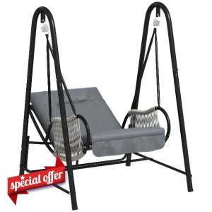 Outsunny Rattan Swing Chair