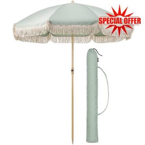 CHRISTOW Portable Garden Parasol with Tilt
