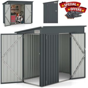 GiantexUK 8 x 4FT Metal Garden Shed