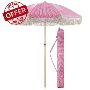 CHRISTOW Portable Garden Parasol with Tilt