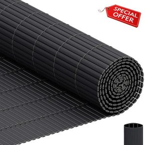 INMOZATA PVC Garden Screening 6ft/1.8m High x 3m Wide Triple Reinforcement Privacy Fence Screening