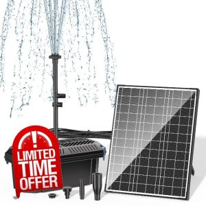 Biling 20W Solar Pond Filter Kit with Pump for Garden
