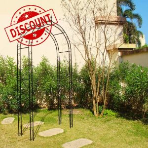SCENDOR Garden Arbour Arch 98.4" H x 46.5" W
