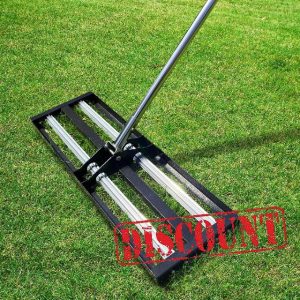 Nelyrho Lawn Leveling Rake with Aluminum Rollers