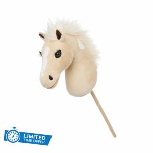 LeMieux Hobby Horse Lemon - Lemon and White Skewbald - Realistic Head - Perfect for Kids