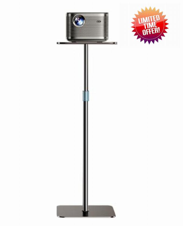 Projector Stand Adjustable Height 41" to 63" Floor Stand with Tray Projector Shelf for Presentations