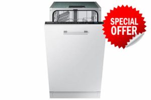 Samsung Series 5 Fully Integrated Slimline Dishwasher - Black Control Panel with Fixed Door Fixing Kit - D Rated            [Energy Class D]