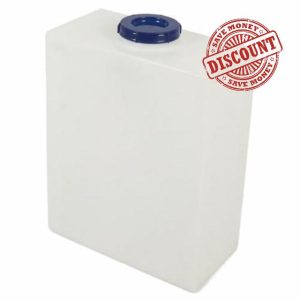10 Gallons RV Water Storage Tank 19.7x15.7x7.9in Food Graded PE Plastic Water Tank Container for Trailer Boat Yach