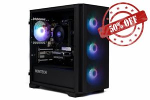 Gamer PC AMD Luna 6 • Ryzen 5 5600 • RTX 4060 8GB DDR6 • 16GB 3200MHz DDR4 • 1TB NVME SSD • Bronze Rated PSU • Black Mesh RGB Gaming Case • WiFi • Windows 11