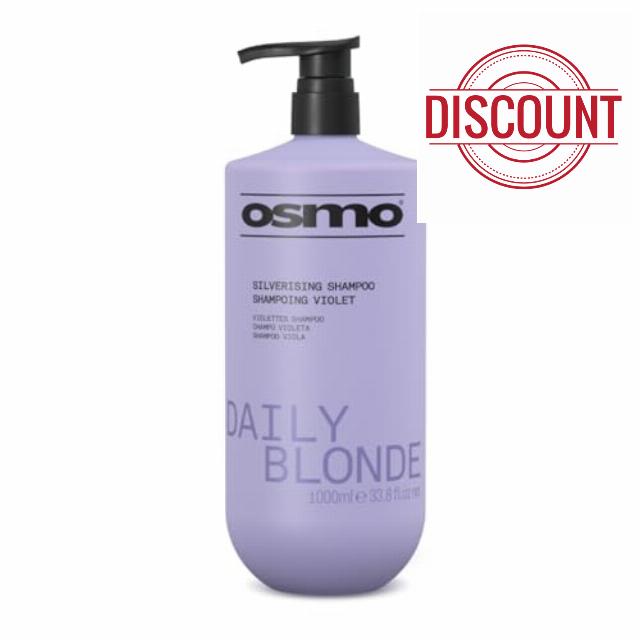 OSMO Daily Blonde Silverising Shampoo | Purple Shampoo | No Yellow or Brass | Vegan. 1000ml