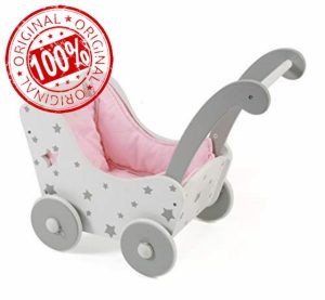Bayer Chic 2000 - Wooden Doll's Pram for Dolls up to a Size of 54 cm
