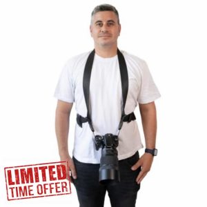 Camstrap Explorer – Ultra-Light Hands-Free Camera and Binocular Strap Compatible with Canon