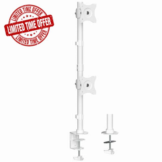 VIVO Dual Monitor Desk Mount Stand with Height Adjustment and VESA Plates for 2 LCD Ultrawide Screens up to 34 inches