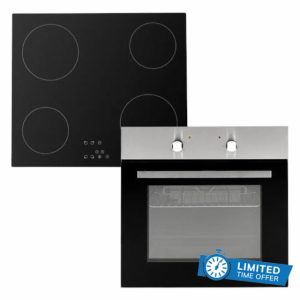 Cookology Oven & Hob Bundle - 60cm Built In Electric Static Oven with Ceramic Hob            [Energy Class A]