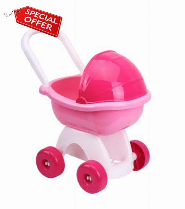FANCY Girls Dolls Pram for 3 4 Year Old - Dolls Pushchair