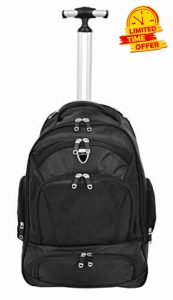 Rolling Backpack on Wheels Cabin Size Multi-use Travel Rucksack Wanaka