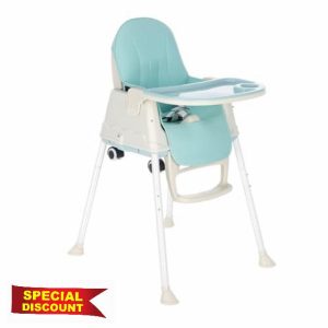 M.J COMFY-LIFE 3-in-1 Convertible Baby High Chair – Adjustable Toddler Feeding Chair with Removable Tray