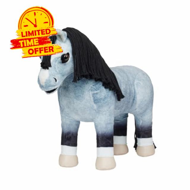 LeMieux Toy Pony Storm - Blue Roan Pony - Includes Navy Branded Rug with Handle - Suitable for Ages 3+