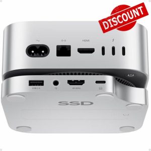 Mac Mini M4 Dock & Stand with M.2 SSD Enclosure(SSD Not Included)