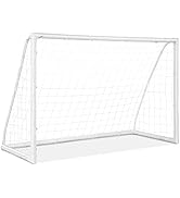 GYMAX Football Rebounder Net, 12 x 6FT Portable Soccer Trainer Equipment with Carrying Bag, Footb...
