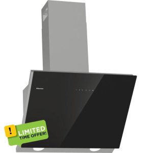 Hisense CH6IN14BXBUK 60cm Angled Chimney Cooker Hood - Jet Black            [Energy Class A]