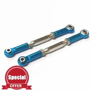 MGHGFYTAS RC Tie Link Rods Compatible With Traxxas For Slash 4X4 Aluminum Steering Turnbuckle Toe Link Camber Linkage 85Mm-97Mm M3 Assembled Rod Ends Hollow Balls