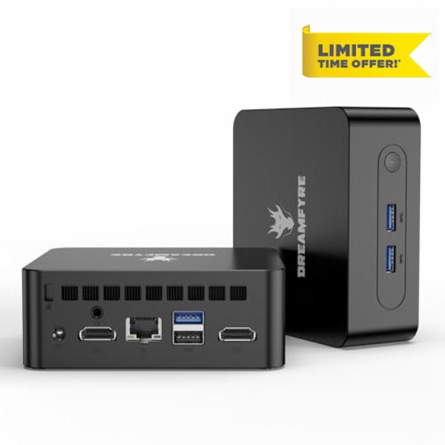 N100 Mini PC 16GB RAM 512GB M.2 SSD