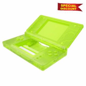 eXtremeRate Clear Lime Green Replacement Full Housing Shell for Nintendo DS Lite
