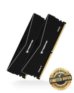 Acer Predator PALLAS II DDR5 6000MHz 32GB (16GBx2) RGB RAM CL34 Intel XMP 3.0 & AMD EXPO Compatible Computer Memory PC5-48000 Black - BL.9BWWR.65