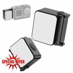 ULANZI LM18 Vlogging Light Mini LED Action Camera Video Light Magnetic Photography Lighting for DJI Osmo Action 3/4 Camera Cage Accessories