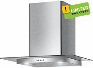 Apelson UBFG70SS 70cm Flat Glass Cooker Hood            [Energy Class A]