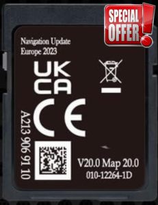 SD Map GPS Navigation Europe 2023 v20 - A2139069110 Compatible with Mercedes Garmin Map Pilot - STAR2