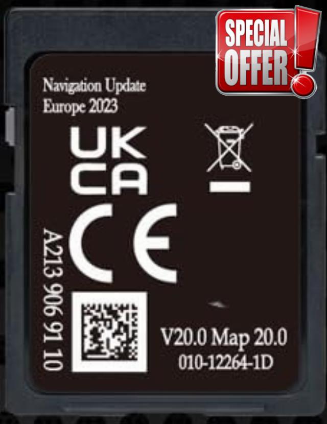 SD Map GPS Navigation Europe 2023 v20 - A2139069110 Compatible with Mercedes Garmin Map Pilot - STAR2