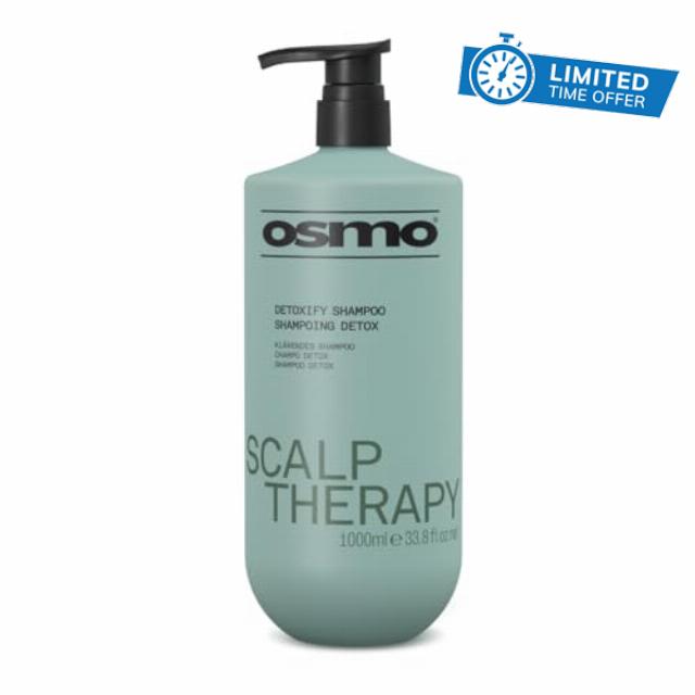 OSMO Scalp Therapy Detoxify Shampoo | Clarifying Cleanser | Removes Product Build-Up | Vegan. 1000ml.