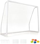 SPOTRAVEL Wall Mounted Basketball Hoop, Hanging Basket with Net, Indoor Outdoor Basketball Backbo...