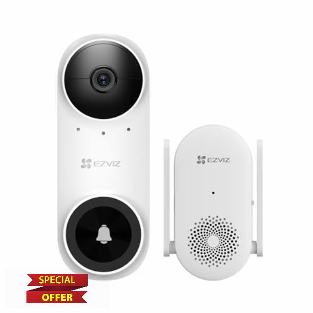 EZVIZ 2K Video Doorbell Wireless with Chime No Monthly Fee