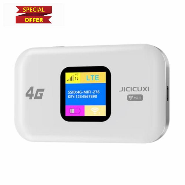 JICICUXI Portable 4G LTE WiFi Router