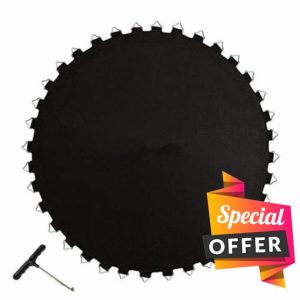 Ssguopte Trampoline Mat with 60 V-Rings Fit 10ft Frames & 5.5" Spring
