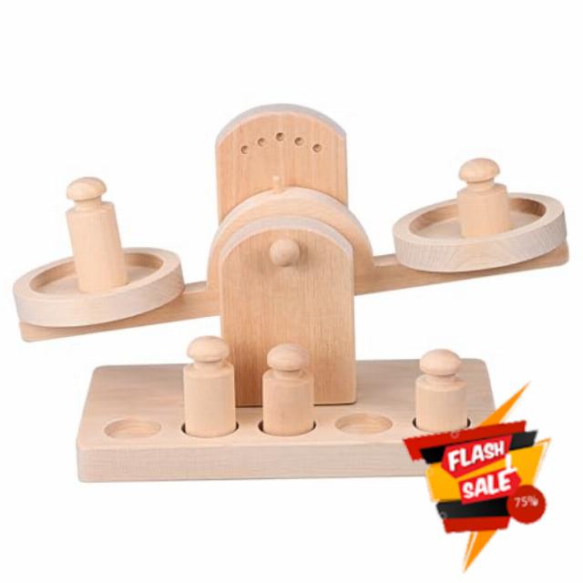 Playthings Boys and Girls Educational Toys Early Years Scale Wooden Balance Educational