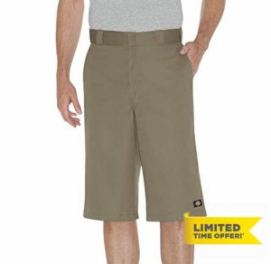 Dickies Men's 15 Inch Inseam Work Short with Multi Use Pocket Utility Pants