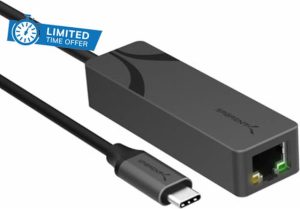 SABRENT USB Type-C to 5G Ethernet LAN Adapter – Aluminum Body